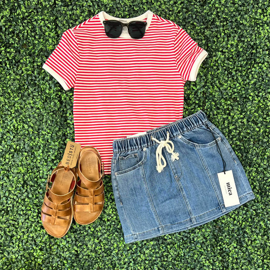 Mica Staple Jean Skirt